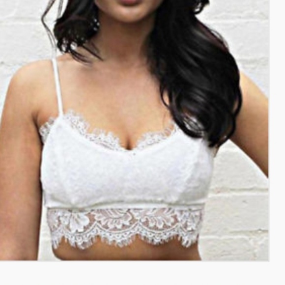 Black Sheer Lace Floral Bralette NWT - Picture 4 of 4